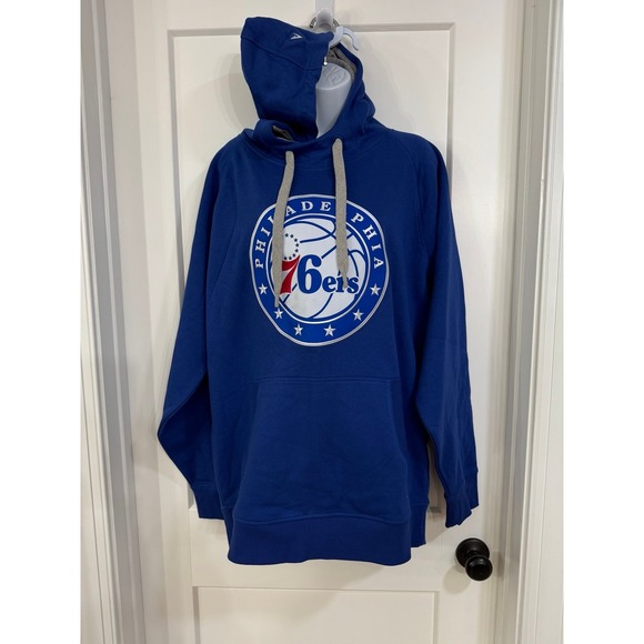 Men's Philadelphia 76ers Antigua Royal Victory Pullover‎ Hoodie